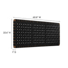 Modway Sparta Weave Wall-Mount Vegan Leather Queen Headboard - Walnut Black-6