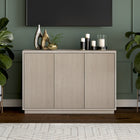 Hudson&Canal Alston 48"W Buffet Table - Alder White-Features easy assembly
