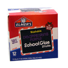 Elmer's Washable School Glue Stick - Disappearing Purple - 0.77 oz - 12 Pack-Washable, non-toxic, acid-free, and photo safe