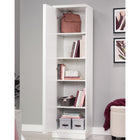 Sauder Merton Hall Storage Cabinet - White-Hidden storage: Door features soft-closing hinges