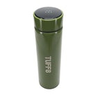 TUFF8 Water Bottle with Temperature Tracker - 500mL - Green-Stainless steel vacuum insulation