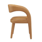 Modway Pinnacle Vegan Leather Dining Chair - Tan - 2 Pack-7