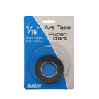 Headline Sign Graphic Art Tape - 1/16" x 603" - Black-Black Crepe