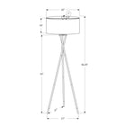 Monarch Specialties 62" H Contemporary Floor Lamp - Nickel Metal / Grey Shade-Made with high quality materials, this lighting fixture includes a 2 year limited warranty against any defects for your satisfaction