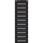Teacher Created Resources File Storage 10 Pocket Chart - 14" x 58" - Black-Perfect for organizing student files, file-folder games, forms, and other paperwork