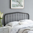 Modway Lennon Metal Full Headboard - Black-Powder Coated Iron Construction