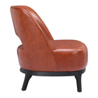 Zuo Mistley Accent Chair - Brown-Dimensions: 28.7" L x 25.6" W x 30.5" H