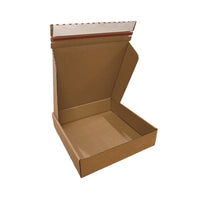 Reliabag Self Seal Corrugated Literature Mailer Boxes - 12" L x 12" W x 3" H - Kraft - 40 Pack-Lightweight, Eco-friendly, Sustainable and Sturdy
