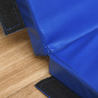 Soozier Folding Gymnastics Tumbling Mat - Exercise Mat with Carrying Handles - Dark Blue - 4' W x 10' L x 2" D-PU cover is sealed by zipper 