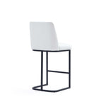 Manhattan Comfort Serena 17.71" Modern Leatherette Upholstered Counter Stool - White-10