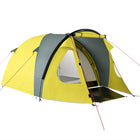 Outsunny 4 Person Camping Tent-Spacious dividable bedroom fits 3-4 sitting or 2-3 sleeping comfortably

