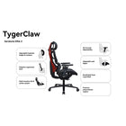 TygerClaw Aeralume Elite 2 Mesh High-Back Ergonomic Gaming Chair - Black/Red-Supports up to 250 lb