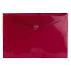 JAM Paper Plastic Envelopes with VELCRO Brand Closure, Letter Booklet, 9.75 x 13, Red Poly, 24 Pack (14628174g)-Size: 0.75"
