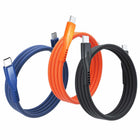 Statik MagStack Pro Charge/Sync Magnetic Cable USB-C to USB-C - 3.3 ft - Orange-Tangle-Free: With reinforced nylon that’s fully magnetic, this durable cable never tangles or gets messy