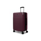 Bugatti Monaco 26.5" Hardside Medium Check-in Luggage - Vegan Leather Trim -  Fig-Made of lightweight and resistant ABS/PC with PU leather trim
