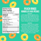 Smart Sweets Peach Rings - 50 g -Shellfish-free, Vegan-friendly, Fish-free, For diabetics, Egg-free, Lactose-free, Vegetarian-friendly, Milk-free, Wheat-free, Sesame-free, Mustard-free, No added sugar, Soy-free, Sulphite-free