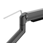 Intekview Premium Counterbalanced Single Monitor Arm-Quick-release VESA plate for easy mounting and dismounting