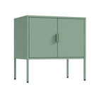 Manhattan Comfort Ava 23.6" Modern Accent Cabinet - Green-Crafted with High Quality Steel to Ensure Long Lasting Use