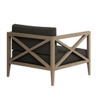 Modway Northlake Outdoor Teak Armchair - Flint Grey-Assembly Required