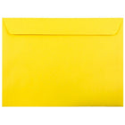 JAM Paper 9 x 12 Booklet Envelopes, Brite Hue, Yellow Recycled, 100 Pack (5156775g)-Yellow