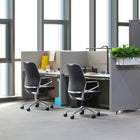 Nexten Pro Standard Height Back Office Chair - Black-Standard height back gives good support