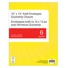 Staples Catalogue Envelopes with QuickStrip - 10" x 13" - 6 Pack-Convenient Quickstrip closure  - simply remove strip and press to close