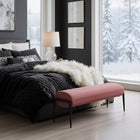Zuo Glatt Bench - Brown-Furniture Colour: Brown