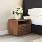 Zuo Slit Nightstand - Walnut-Assembly Required: No