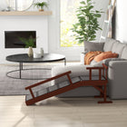 PawHut 49" L Wooden Large Dog Ramp - Brown-Suitable for pets under 66 lbs.(30 kg), especially senior dogs 