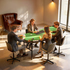Soozier 72" Foldable Poker Table-7 cup holders for holding drinks