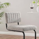 Modway Parity Boucle Bar Stools - Black Taupe - Set of 2-Dense Foam Padding