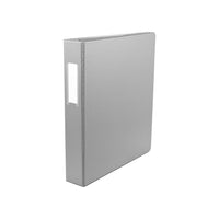 Staples Economy 1-1/2" Round 3-Ring Binder - Letter Size - 280 Sheet Capacity - Grey-Grey, O-Ring binder with 280 sheet capacity