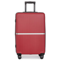 Air Canada Laurentian 24" Hardside Checked Luggage - 360-Degree Spinner - Red-Medium checked luggage provides practical packing space for longer trips