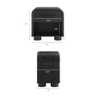 Modway Bellamy Curved 1-Drawer Nightstand - Black Oak-1 Drawer Storage Design