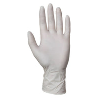 PRIMED Flex Latex Powder-Free Examination Gloves - Large - 100 Pack-9" length, fully textured glove