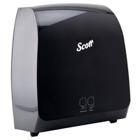 Scott Pro Automatic Hard Roll Towel Dispenser - for Blue Core Scott Pro Roll Towels - 12.66" x 16.44" x 9.18" - Black-Includes 1 Scott Pro Automatic Hard Roll Towel Dispenser