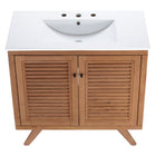 Modway Birdie 36" Bathroom Vanity - Natural/White-8