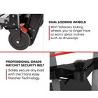 Voltstair Titan Electric Stair Climbing Hand Truck - 440 Lb Capacity - Black/Blue-Powered by Samsung lithium battery lasting up to 100 stair flights