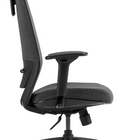 Offices to Go Swift High Back Synchro-Tilter Office Chair with Headrest - Grey-Multi-position tilt lock control locks the chair in place, or allows it to tilt freely, according to user preference