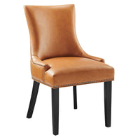 Modway Marquis Vegan Leather Dining Chair - Tan-Elegant Modern Dining Side Chair