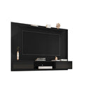 Manhattan Comfort Liberty 70.86" Mid-Century Modern Floating Entertainment Center - Black-30 Day Limited Manufacturer's Warranty
