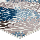 Modway Calithea Vintage Classic Abstract Floral Area Rug - 5 ft W x 8 ft L - Blue Brown/Beige-Stain Resistant / Easy To Clean