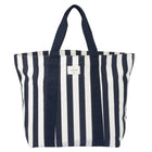Gry Mattr Striped Summer Tote Bag - Navy-Cotton Canvas