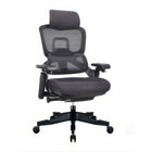 TygerClaw High Back Ergonomic Chair with Adjustable Mesh Chair-Black mesh back and a fabric seat, providing breathable support and cushioning for long hours of use