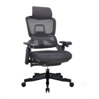 TygerClaw High Back Ergonomic Chair with Adjustable Mesh Chair-Black mesh back and a fabric seat, providing breathable support and cushioning for long hours of use