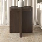Hudson&Canal Laguna 20" Wide Square Side Table - Brown Oak-Clean with a soft, dry cloth and no harsh chemicals or abrasive cleaning materials