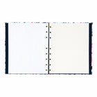 Blueline NotePro Fashion Collection Hardcover Notebook - 9-1/4" x 7-1/4" - Tranquil Blooms-Space to write in date and page number