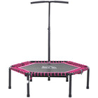 Soozier 48" Foldable Rebounder Fitness Trampoline-A strong steel frame and galvanized spring are built to withstand years of bouncing