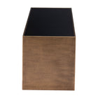 Zuo Reed Coffee Table - Brass/Black-Dimensions: 15.7" L x 47.2" W x 16.5" H