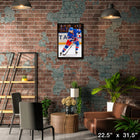 Artemi Panarin Rangers Action - Framed Canvas - 22" x 31"-Officially licensed by the NHL and NHLPA